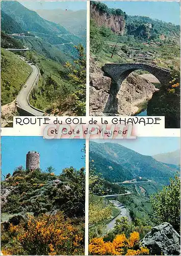 Cartes postales moderne Paysage du Vivarais La Route du Col de la Chavade Les Lacets de la Route