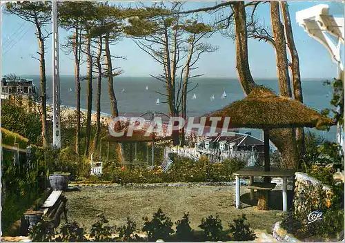 Cartes postales moderne Houlgate Le Jardin de la Villa Titania et la Plage