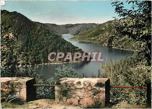 Moderne Karte Gorges de la Dordogne Correze Cantal Barrage de L'Aigle