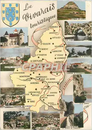 Cartes postales moderne Le Vivarais touristique