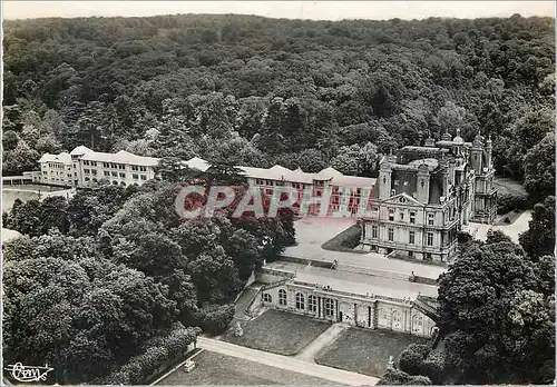 Moderne Karte St Martin du Tertre S et O Vue aerienne Le Chateau