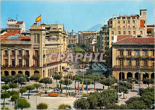 Cartes postales moderne Pamplona Plaza del Castillo y Avenida de Carlos III