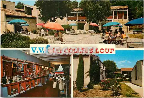 Cartes postales moderne La Colle sur Loup Alpes Maritimes La terrasse du village La boutique Les bungalows  VVF