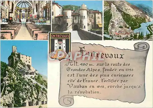 Cartes postales moderne La Route des Alpes Entrevaux BA