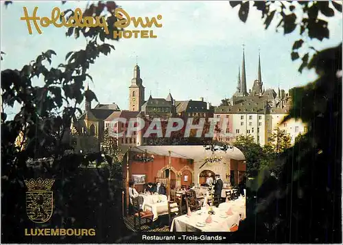 Moderne Karte Holiday Inn Hotel Luxembourg Restaurant Trois Glands