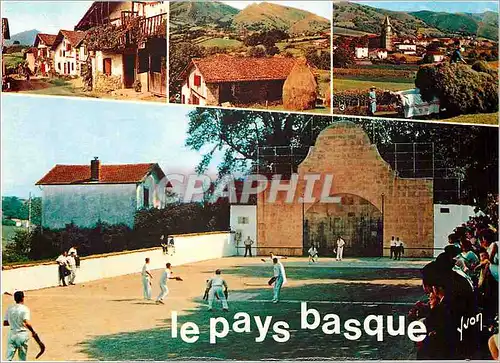 Moderne Karte La Cote Basque Le Pays Basque PA Vieilles maisons Basques