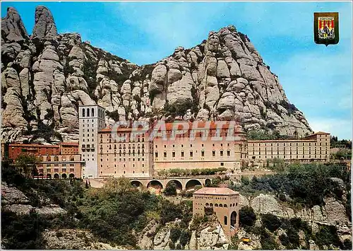 Moderne Karte Montserrat Aerien et Monastere