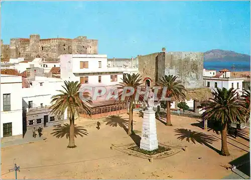 Cartes postales moderne Tarifa Momument a Guzzian el Bueno et Chateau