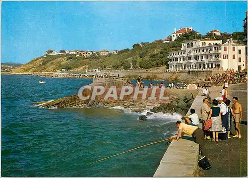 Cartes postales moderne La Cote Basque Guethary La plage et le Casino Peche