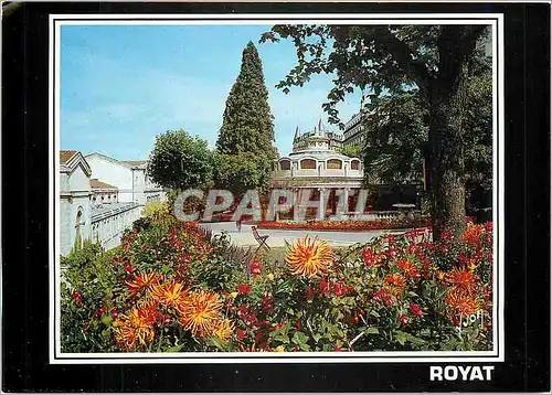 Cartes postales moderne Royat Thermal Puy de Dome Le Centre Thermal son Parc et le Pavillon de la Source Eugenie