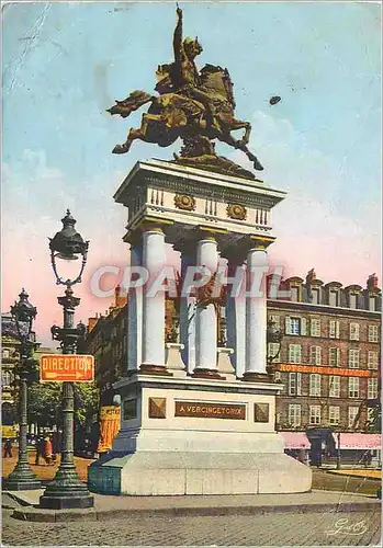 Moderne Karte Clermont Ferrand Monument Vercingetorix