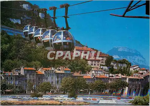 Moderne Karte Grenoble Dauphine France Le Telepherique de la Bastille