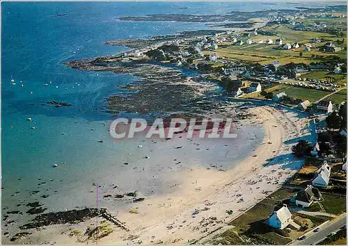 Cartes postales moderne La Bretagne Pittoresque La Plage de Laudonnec et les Campings a Loctudy