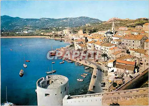 Moderne Karte Calvi Le Port vu de la Citadelle