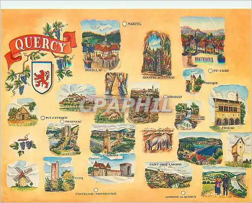 Cartes postales moderne Quercy Provinces et Villes de France