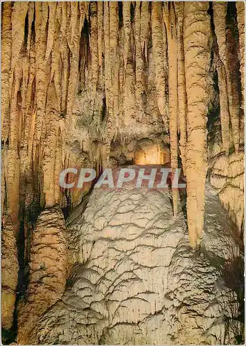 Moderne Karte Audrix le Bugue sur Vezere Dordogne La Cascade blanche sous remarquables stalactites