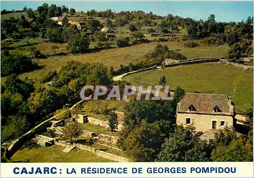 Cartes postales moderne Cajarc Lot La Residence de Georges Pompidou President de la Republique Francaise