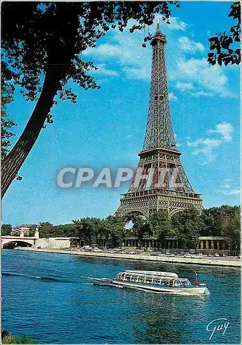 Cartes postales moderne Paris La Seine et la Tour Eiffel