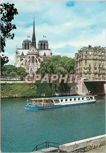 Cartes postales moderne Paris La Seine et l'abside de la Cathedrale Notre Dame