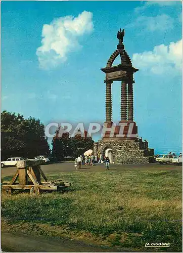 Cartes postales moderne Auvergne Plateau de Gergovie Monument commemoratif de la victoire de Vercingetoriz sur Cesar