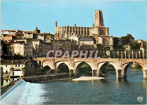 Cartes postales moderne Albi Tarn Ville d'Art Centre de Tourisme Vue panoramique sur le Pont vieux