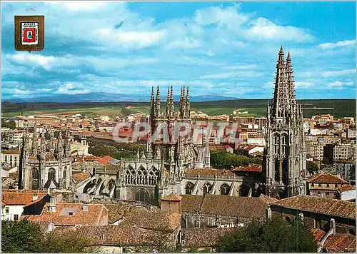 Cartes postales moderne Burgos Cathedrale des le Belvederes