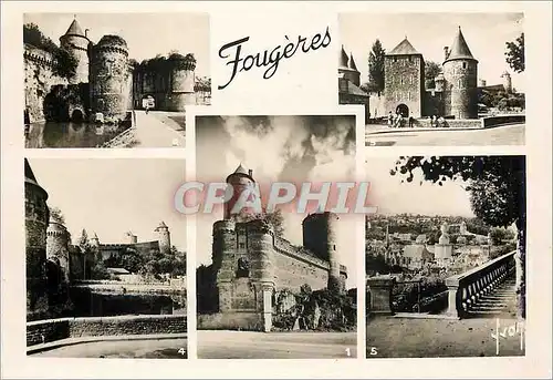 Cartes postales moderne Fougeres (I et V) Le Chateau Porte N D L'entree du chateau