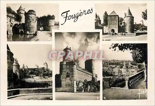 Moderne Karte Fougeres (I et V) Le Chateau Porte N D L'entree du chateau