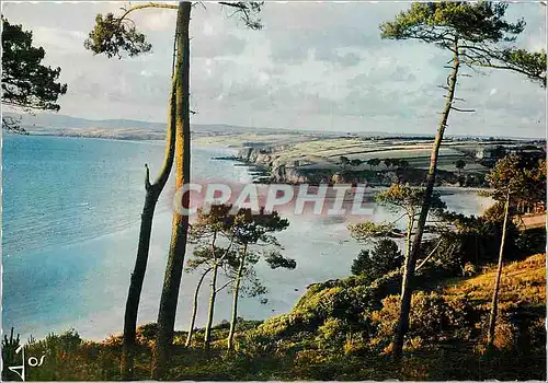 Cartes postales moderne La Bretagne en couleurs La Plage du Ris et la Baie de Douarnenez ou serait englouilt la ville d'