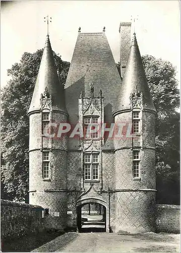 Cartes postales moderne Carrouges (Orne) Le Chateau (XIVe XVIIe s) Chatelet de l'Entree (debut XVIe s)