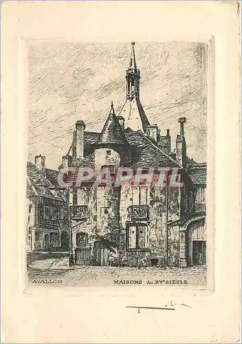 Cartes postales moderne Avallon Maison du XVe s