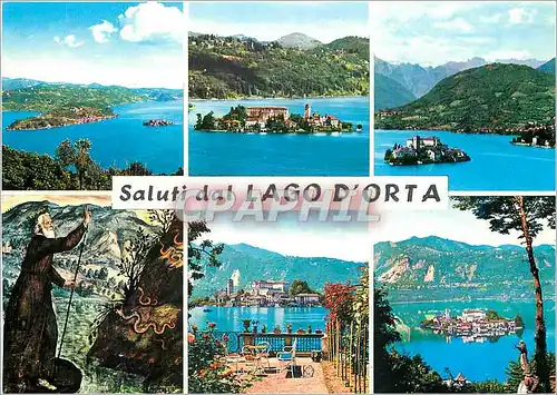 Cartes postales moderne Saluti Dal Lago D'Orta