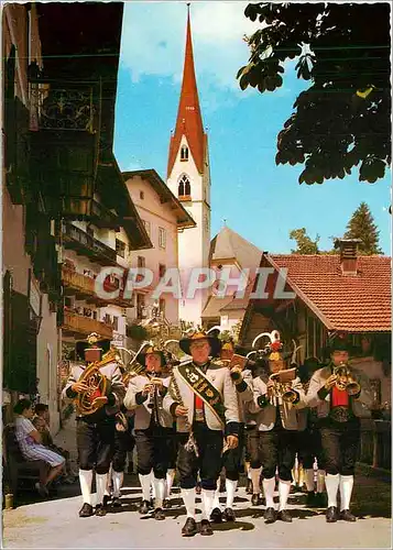 Moderne Karte Dorstrasse in Hippach Zillertal Tirol Folklore