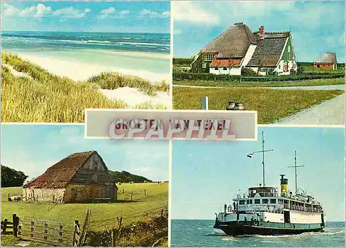 Cartes postales moderne Boven Boerderiji Bateau Texel