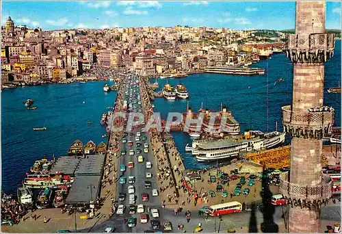 Cartes postales moderne Istanbul Le Pont de Galata