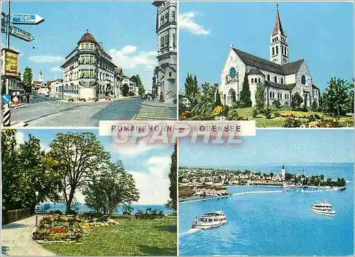 Cartes postales moderne Romanshorn Baknnt durch seine gepflegten See Park Anlagen