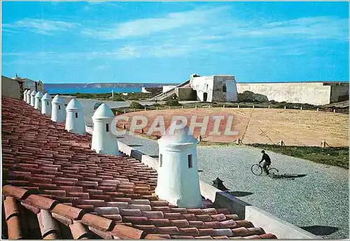 Moderne Karte Algarve Portugal Sagres Forteresse et compas de mer