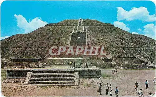 Moderne Karte The imposing ancient Pyramid of the sun almost 700 hundred feet at the base rises to a Height of