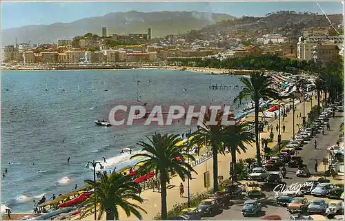 Cartes postales moderne Cannes (A Mmes) La Croisette et les plages