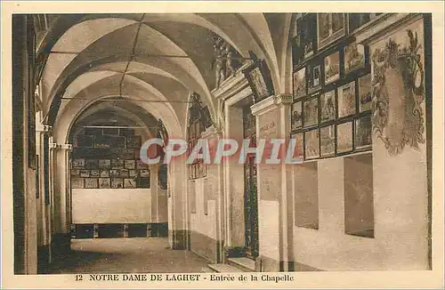 Cartes postales Notre Dame de Laghet Entree de la chapelle