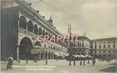 Ansichtskarte AK Padova Palazza della Ragione Plazza delle Erba