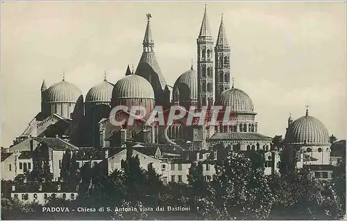 Cartes postales Padova Chiesa di S Antonio Vista dai Bastioni