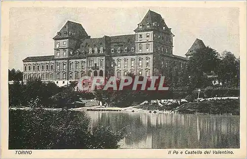 Cartes postales Torino Il Po e Castello del Valentino