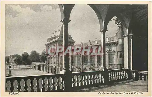 Ansichtskarte AK Torino Castello del Valentino Il Cortile