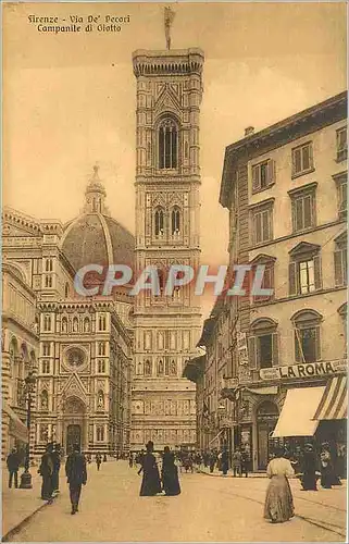 Cartes postales Firenze Via de Pecori Companile du Giotto