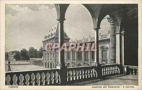 Cartes postales Torino Castello del Valentino Il Cortile