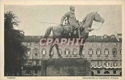 Cartes postales Torino Monumento al Cavaliere d'Italia