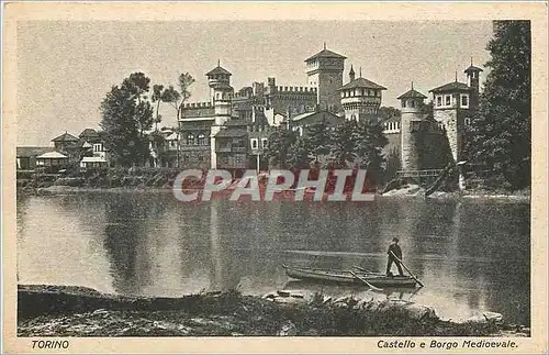 Ansichtskarte AK Torino Castello e Borgo Medioevale