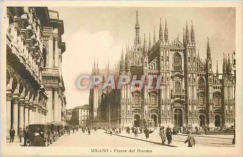 Cartes postales Milano Piazza del Duomo