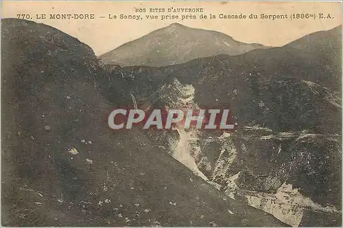 Ansichtskarte AK Nos Sites d'Auvergne Le Mont Dore Le Sancy vue pres de la Cascade du Serpent (18886 m)